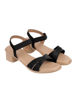LAZERA SHOES - Lazera Block Heel Sandals Slingback Heel For Women - Beige