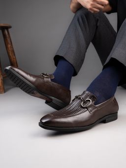 Alberto Torresi - Premium Branded Horsebit Formal Synthetic Loafers With Heel Support