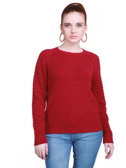 Madame - Cherry Color Sweater For Womens
