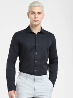 Jack & Jones - Black Printed Full Sleeves Shirt
