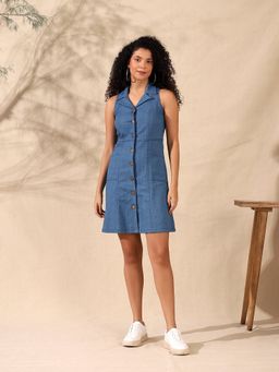 JUSTIN WHYTE - Denim Shirt Dress