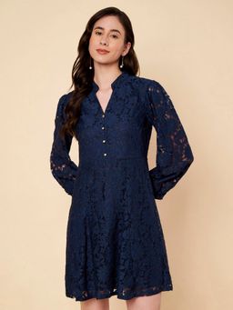 JUSTIN WHYTE - Fit And Flair Lace Dress
