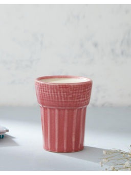 Fabindia - Red Srishti Ceramic Ribbed Kulhad