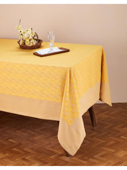 Fabindia - Yellow Akira Woven Cotton Table Cover (4 Seater)