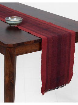 Fabindia - Red Amir Cotton Table Runner (L)