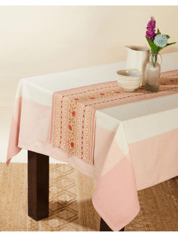 Fabindia - Pink Ishita Printed Cotton Table Runner