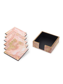 De Maison Decor - Pink Rosa Perlino Coasters (Pack of 6)