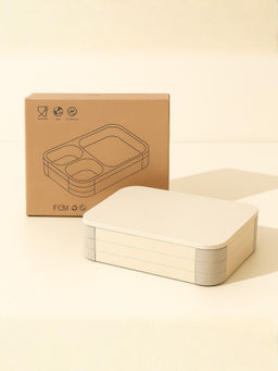 YELONA - Beige Bento Lunch Box