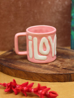 WEAVING HOMES - Pink Love Embossed Mug