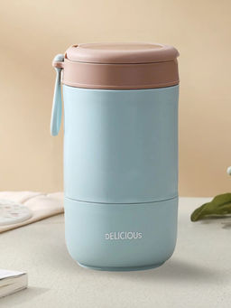 YELONA - Blue Leakproof Lunch Box with Spoon with Spoon