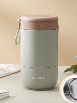 YELONA - Green Leakproof Lunch Box with Spoon with Spoon