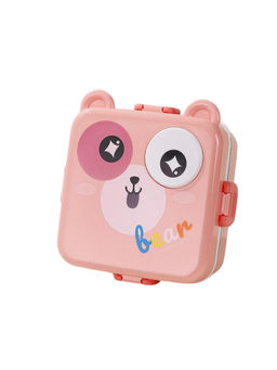 YELONA - Bean Pink 2-Layer Cartoon Shape Lunch Box