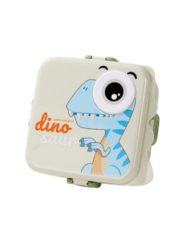 YELONA - Dinosaur Grey 2-Layer Cartoon Shape Lunch Box