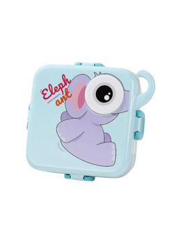 YELONA - Elephant Blue 2-Layer Cartoon Shape Lunch Box