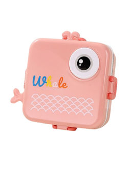 YELONA - Whale Pink 2-Layer Cartoon Shape Lunch Box