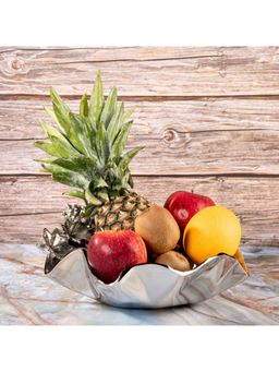 Gibox - Acorn Serving Bowl Metal Fancy Trendy Fruit Large Home Decor Gifting Premium