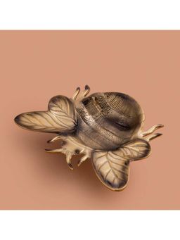 Gibox - Queen Bee Nut Bowl Metal Serving Platter Home Gathering Kitchen Party Decor