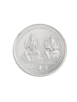 Bangalore Refinery - 100 Gram 999 Purity Lakshmi & Ganesh Silver Coin