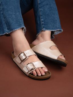 Twenty Dresses by Nykaa Fashion - Women Pearl White Sandals