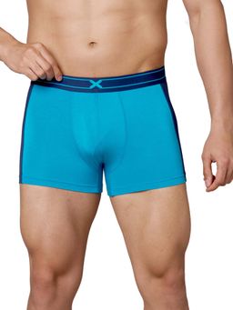 Frenchie - Groove Micro Modal Elastane Ultra Soft Waistband Trunks (Breeze Blue) (Pack of 2)
