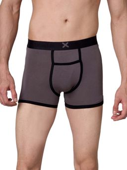 Frenchie - Hype Modal Elastane Ultra Soft Waistband Trunks (Castel Rock Grey) (Pack of 2)