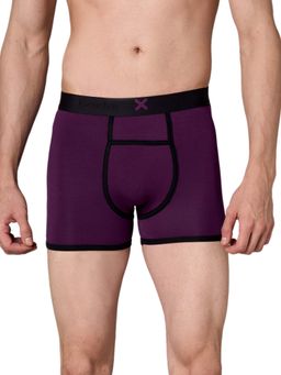 Frenchie - Hype Modal Elastane Ultra Soft Waistband Trunks (Purple Heart) (Pack of 2)
