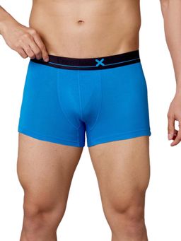 Frenchie - LOWS Modal Elastane Solid Ultra Soft Waistband Trunks (French Blue) (Pack of 2)