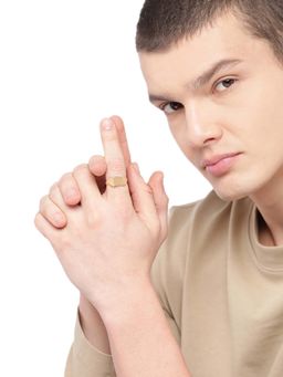 Carlton London - Men Gold Plated Fancy Ring