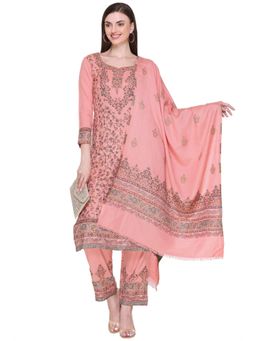 Kidar - Women Unstitched Acrylic Winter Wear Suit (Set of 3)