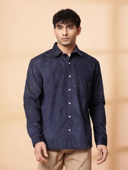 RIGO - Men Blue Oversized Corduroy Shirt