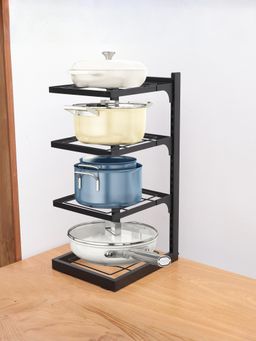UMAI - Carbon Steel Dish Organiser Kitchen Side Rack (4 Layer)