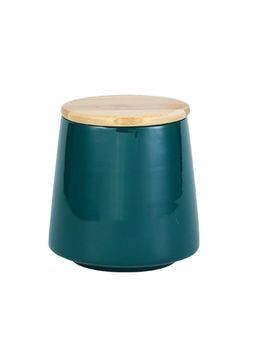 UMAI - 500 ML Ceramic Jar With Bamboo Lid