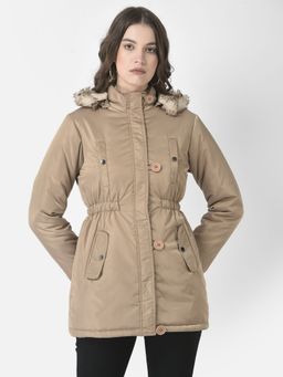 CRIMSOUNE CLUB - Women Beige Longline Jacket