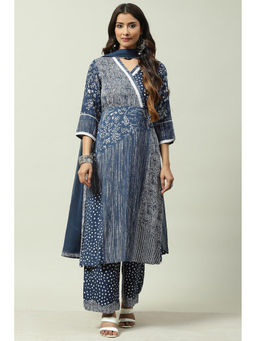 Biba - Indigo Straight Suit (Set of 3)