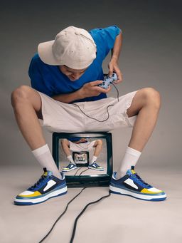 Bacca Bucci - X Looney Tunes Road Runner Rush Sneakers Turbo Beep Blue