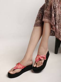 DENILL - Women's Peach Platform Heels