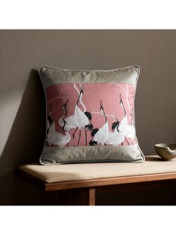 Life n Colors - Sedge Poised Cranes Cushion