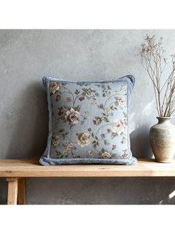 Life n Colors - Eternal Garden Blue Ornate Cushion Cover