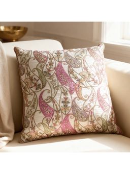 Life n Colors - Paisley Vine Embroidered Cushion Cover