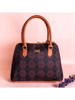 Strokes by Namrata Mehta - Regal Damask Red Handbag for Women