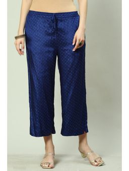 Biba - Navy Blue Printed Palazzo