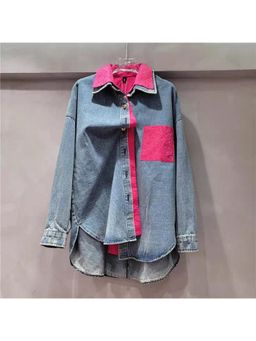 Loveable Creations By Muskan - Aria Blue Denim Shirt