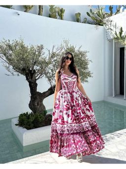 Loveable Creations By Muskan - Ayla Pink Maxi Dress