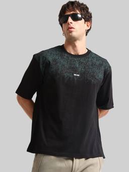 MANIAC - Black Cotton Brooklyn Embroidered T-Shirt