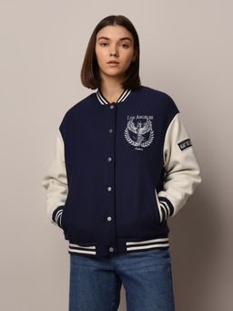 ONLY - Women's Regular Fit Blue Jacket