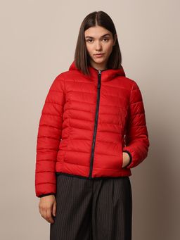 ONLY - Women's Regular Fit Red Jacket