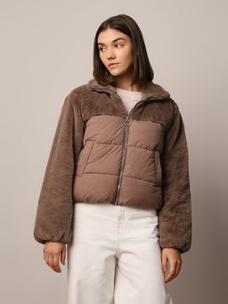 ONLY - Women's Regular Fit Brown Jacket