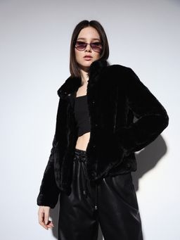 ONLY - Women's Regular Fit Black Jacket