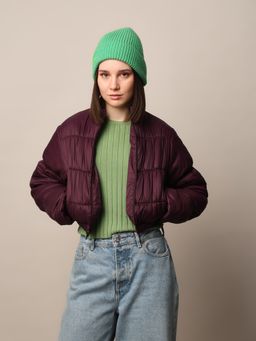 ONLY - Women's Regular Fit Purple Jacket