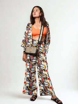 Dear Bed Comfort Clothing - Loopy Print Shirt With Pyjama